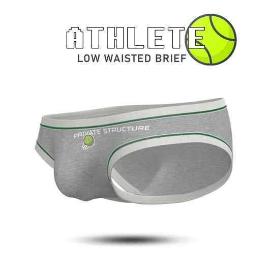 Private Structure กางเกงชั้นในชาย รุ่น Athlete Low Waist Mini Brief - Stadium Grey [4644]