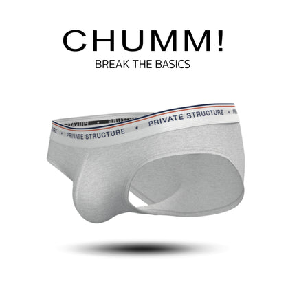 [SPECIAL OFFER] Private Structure กางเกงชั้นในชาย รุ่น  CHUMM! Mid Waist Brief - Hypnoetic Grey [4630]