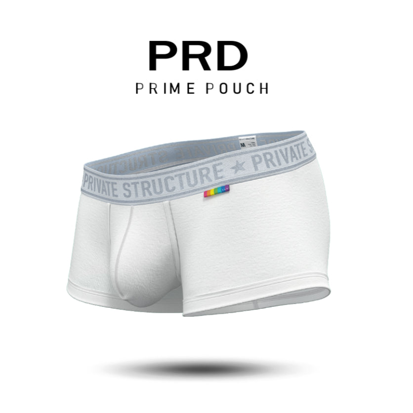 [SPECIAL OFFER] Private Structure กางเกงชั้นในชาย รุ่น PRD Mid Waist Trunk - Pure White [4386]