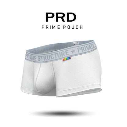 [SPECIAL OFFER] Private Structure กางเกงชั้นในชาย รุ่น PRD Mid Waist Trunk - Pure White [4386]