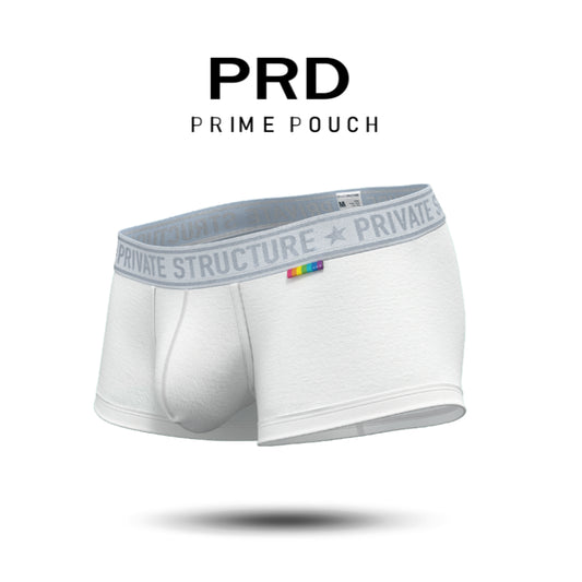 [SPECIAL OFFER] Private Structure กางเกงชั้นในชาย รุ่น PRD Mid Waist Trunk - Pure White [4386]