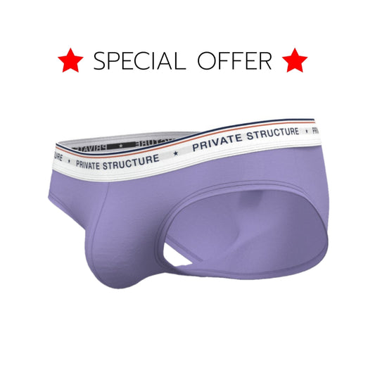 [SPECIAL OFFER] Private Structure กางเกงชั้นในชาย รุ่น  CHUMM! Mid Waist Brief - ฺAmethyst Lilac [4630]