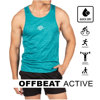 Private Structure เสื้อกล้ามออกกำลังกาย Flashy Tank – Moss Green [4715] / นายแบบอก 41" Size M