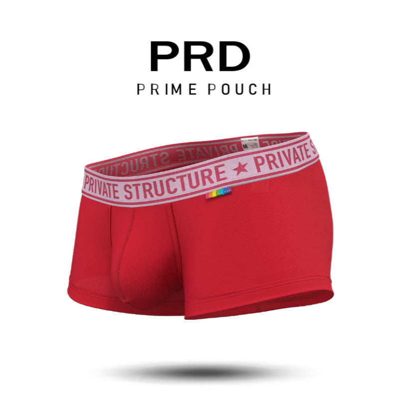 [SPECIAL OFFER] Private Structure กางเกงชั้นในชาย รุ่น PRD Mid Waist Trunk - Autumn Blaze Red [4386]