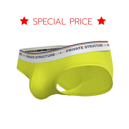 [SPECIAL PRICE] Private Structure กางเกงชั้นในชาย รุ่น  CHUMM! Mid Waist Brief - Fem Green [4630]