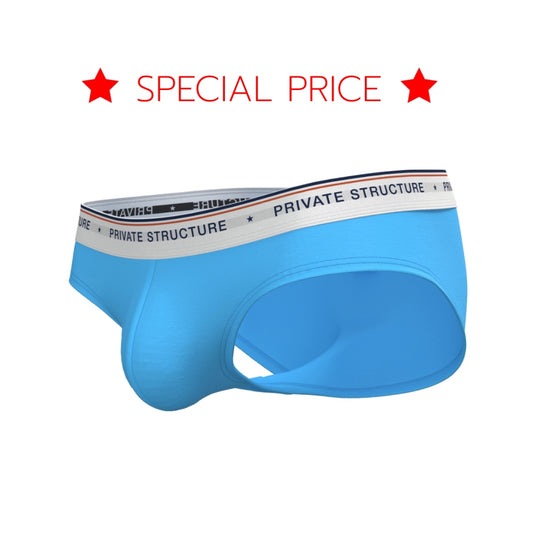[SPECIAL PRICE] Private Structure กางเกงชั้นในชาย รุ่น  CHUMM! Mid Waist Brief - River Blue [4630]