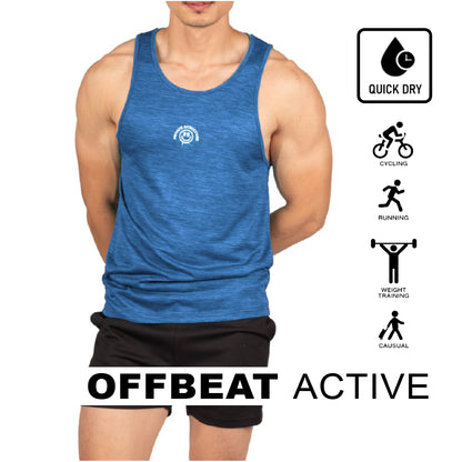 Private Structure เสื้อกล้ามออกกำลังกาย Flashy Tank – Valid Blue [4715] / นายแบบอก 41" Size M