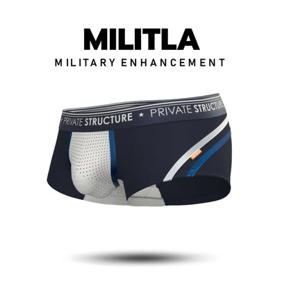 Private Structure กางเกงชั้นในชาย รุ่น Limited Militla Low Waisted Trunk - Admiral Navy [4532]