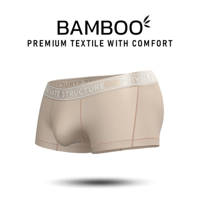 Private Structure กางเกงชั้นในชาย รุ่น Viscose From Bamboo Mid Waist Trunk - Bleached Sand [4379]
