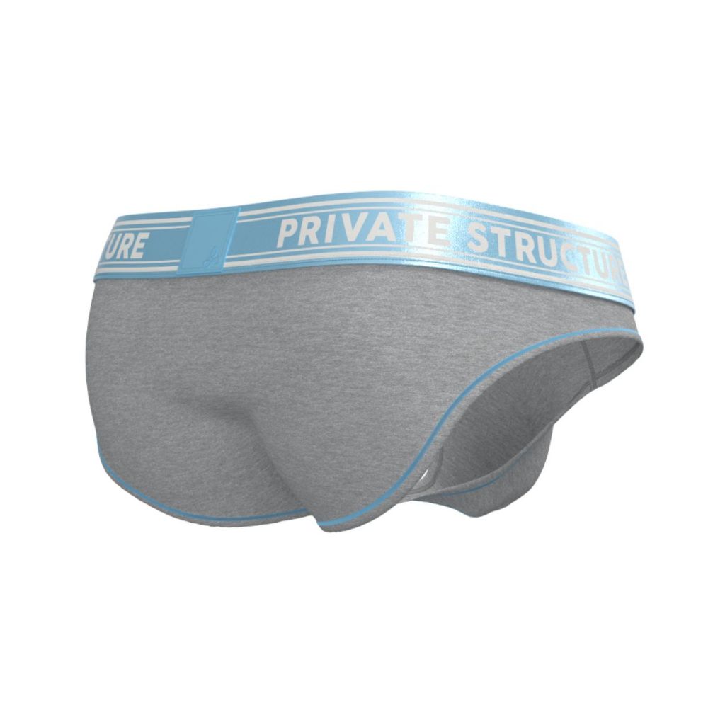 [SPECIAL OFFER] Private Structure กางเกงชั้นในชาย รุ่น Essence Heaven Brief – B.Cyan/M.Grey [4669]