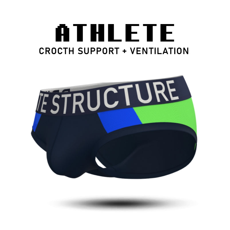 Private Structure กางเกงชั้นในชาย รุ่น Athlete Mid Waist Mini Brief - Navy [4642]