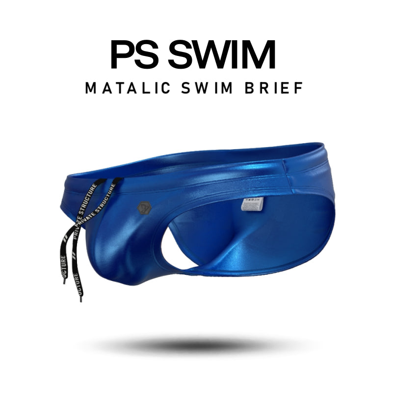 Private Structure กางเกงว่ายนำ้ รุ่น Swimwear Bikini – Scale Blue [4564]