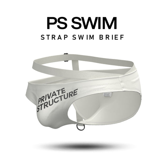 Private Structure กางเกงว่ายนำ้ รุ่น Swimwear Bikini - Cloud White [4584]