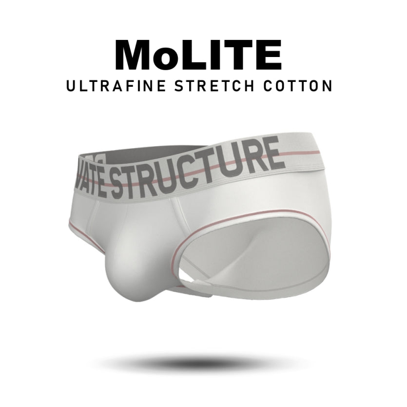 Private Structure กางเกงชั้นในชาย รุ่น MO-lite Brief - Moon White [4104]