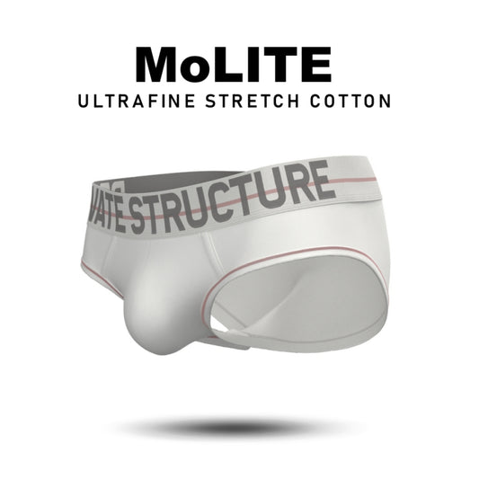 Private Structure กางเกงชั้นในชาย รุ่น MO-lite Brief - Moon White [4104]