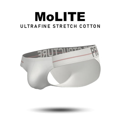 Private Structure กางเกงชั้นในชาย รุ่น MO-Lite Cutaway Brief - Magnolia White [4571]