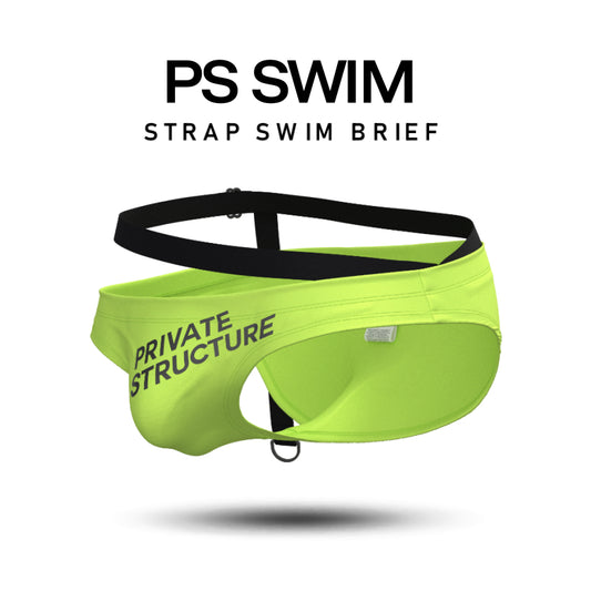 Private Structure กางเกงว่ายนำ้ รุ่น Swimwear Bikini - Neon Lemon [4584]