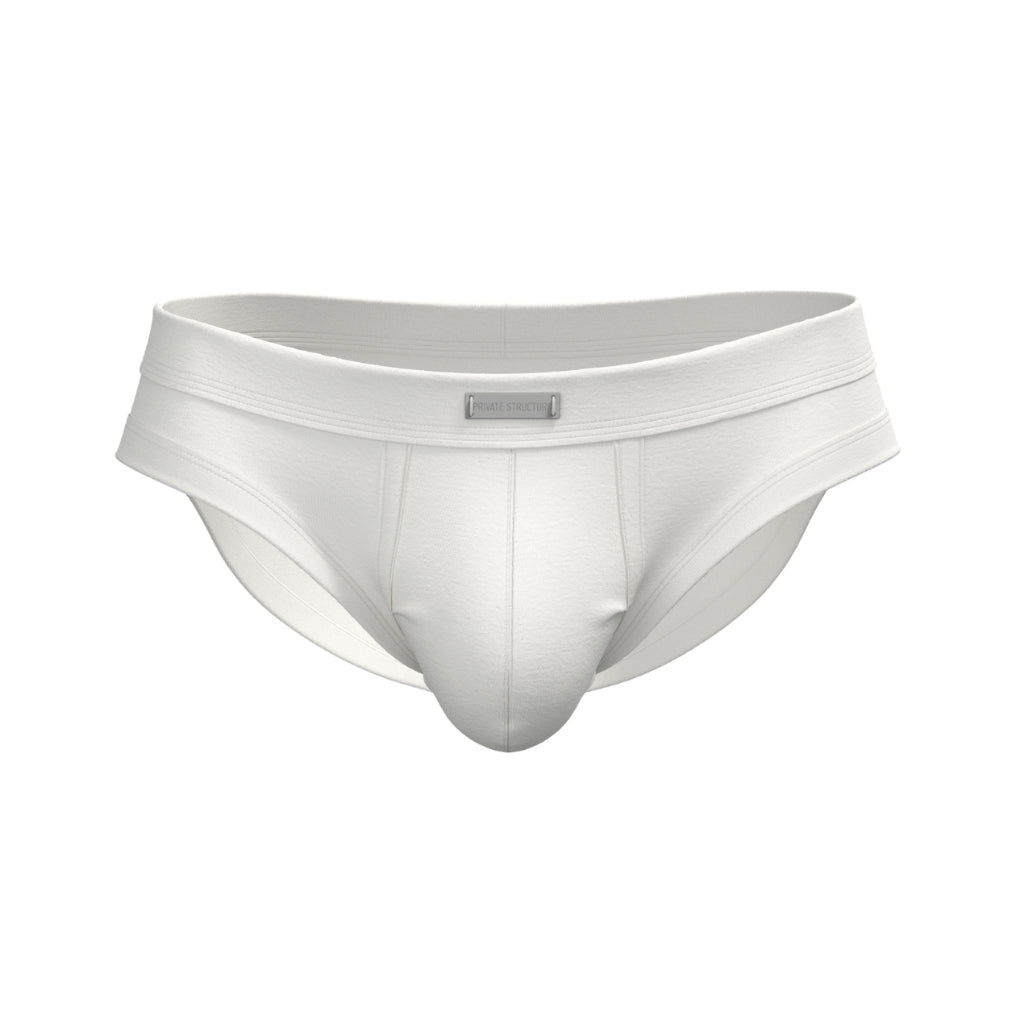 [NEW] Private Structure กางเกงชั้นในชาย รุ่น AURA-Modal Blended Brief – Egret White [4808]