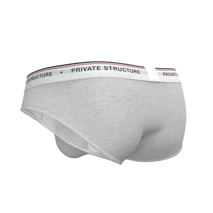 [SPECIAL OFFER] Private Structure กางเกงชั้นในชาย รุ่น  CHUMM! Mid Waist Brief - Hypnoetic Grey [4630]