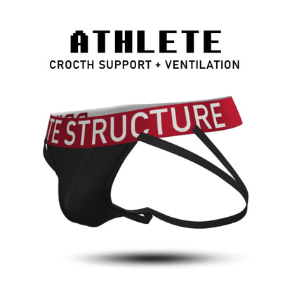 Private Structure กางเกงชั้นในชาย รุ่น Athlete Jockstrap - Black [4645]