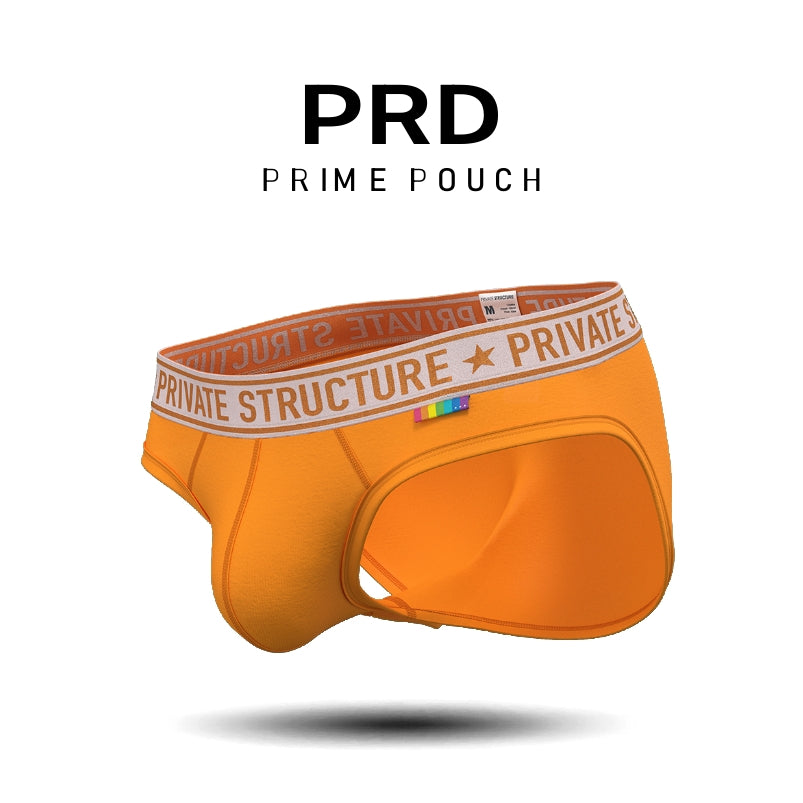[SPECIAL OFFER] Private Structure กางเกงชั้นในชาย รุ่น PRD Mid Waist Mini Brief - Tangerine Orange [4385]