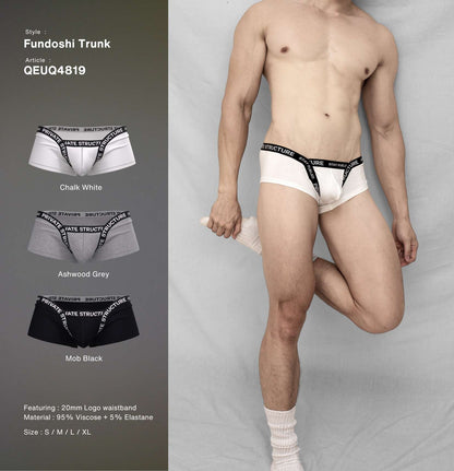 [NEW] Private Structure กางเกงชั้นในชาย รุ่น Essence Odyssey Fundoshi Trunk – Chalk White [4819]