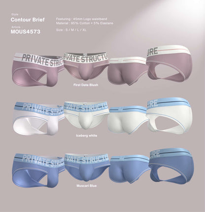 Private Structure กางเกงชั้นในชาย รุ่น MO-lite Contour Brief – Muscari Blue [4573]