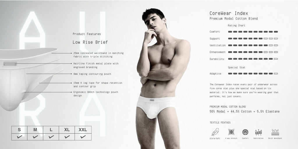 [NEW] Private Structure กางเกงชั้นในชาย รุ่น AURA-Modal Blended Trunk – Charcoal Ash [4809]